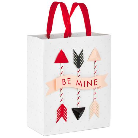 Be Mine Arrows Valentine's Day Medium Gift Bag, 9.6", , large