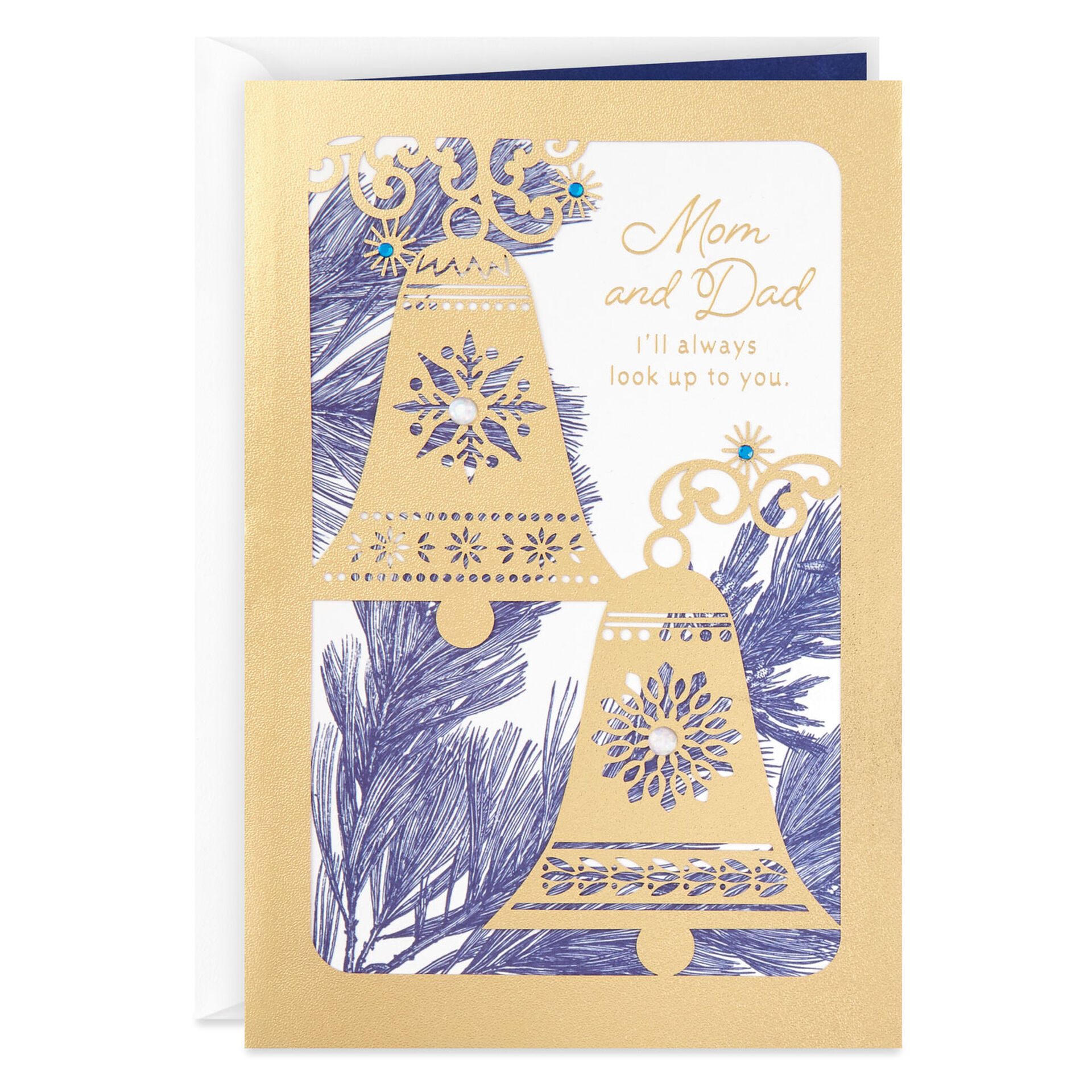 I Ll Always Look Up To You Christmas Card For Mom And Dad Greeting Cards Hallmark