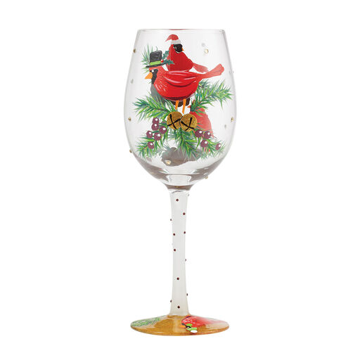 Lolita Cardinals and Caps Wine Glass, 15 oz., 