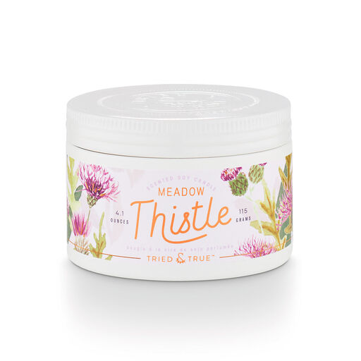 Illume Tried & True Meadow Thistle Small Tin Jar Candle, 