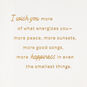 I Wish You More of What Energizes You Birthday Card, , large image number 2