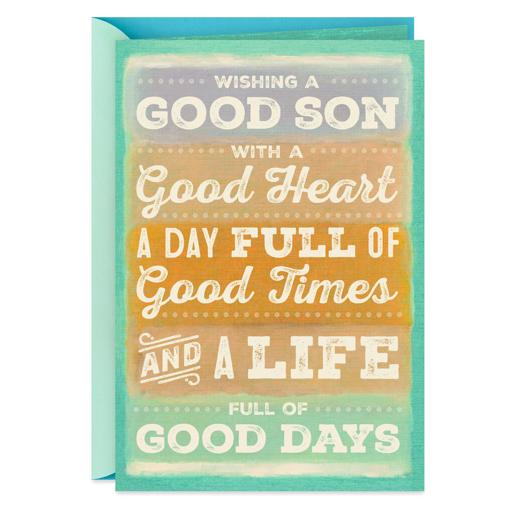 It S All Good Son Birthday Card Greeting Cards Hallmark