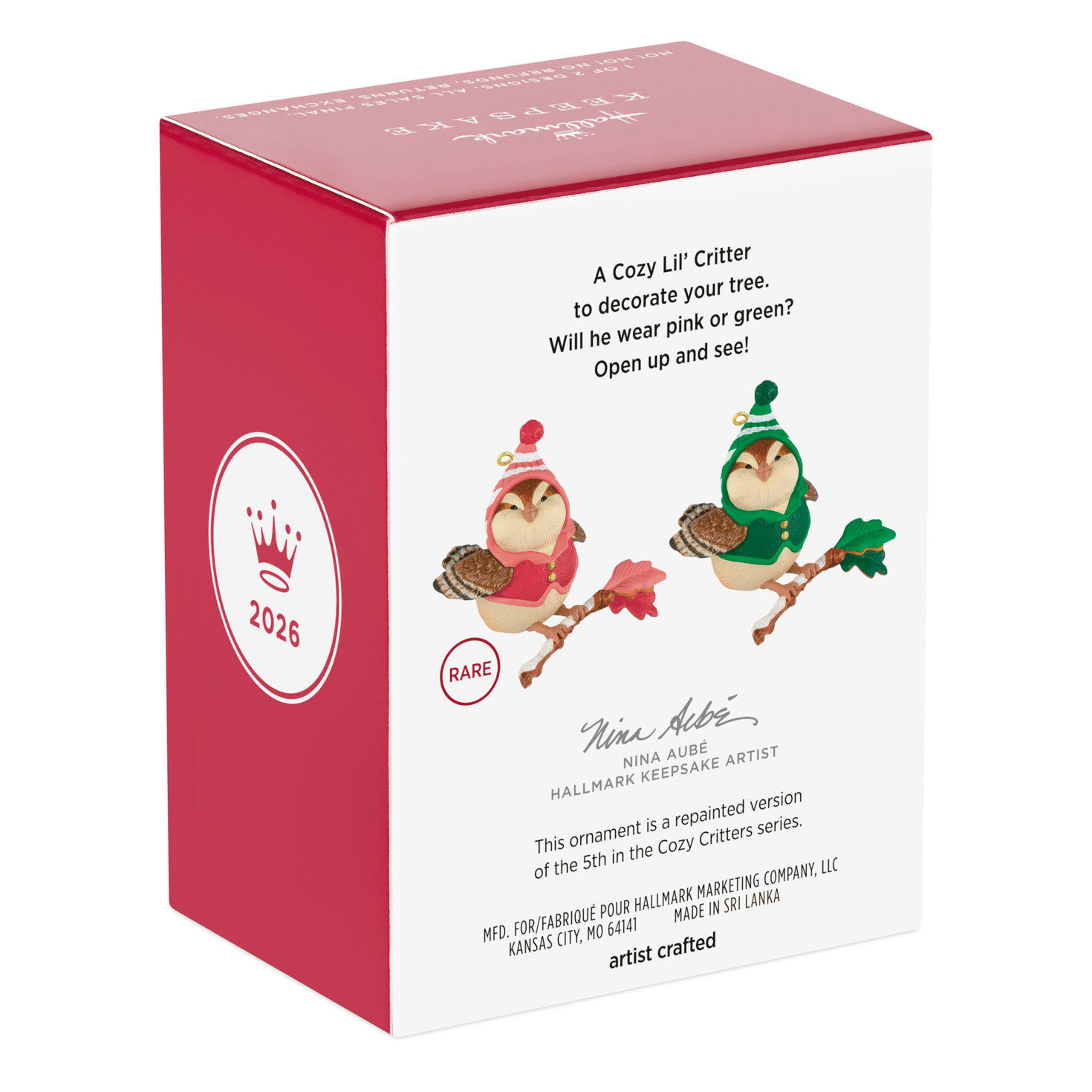 Red or Green Bird Keepsake Ornament  image number 8