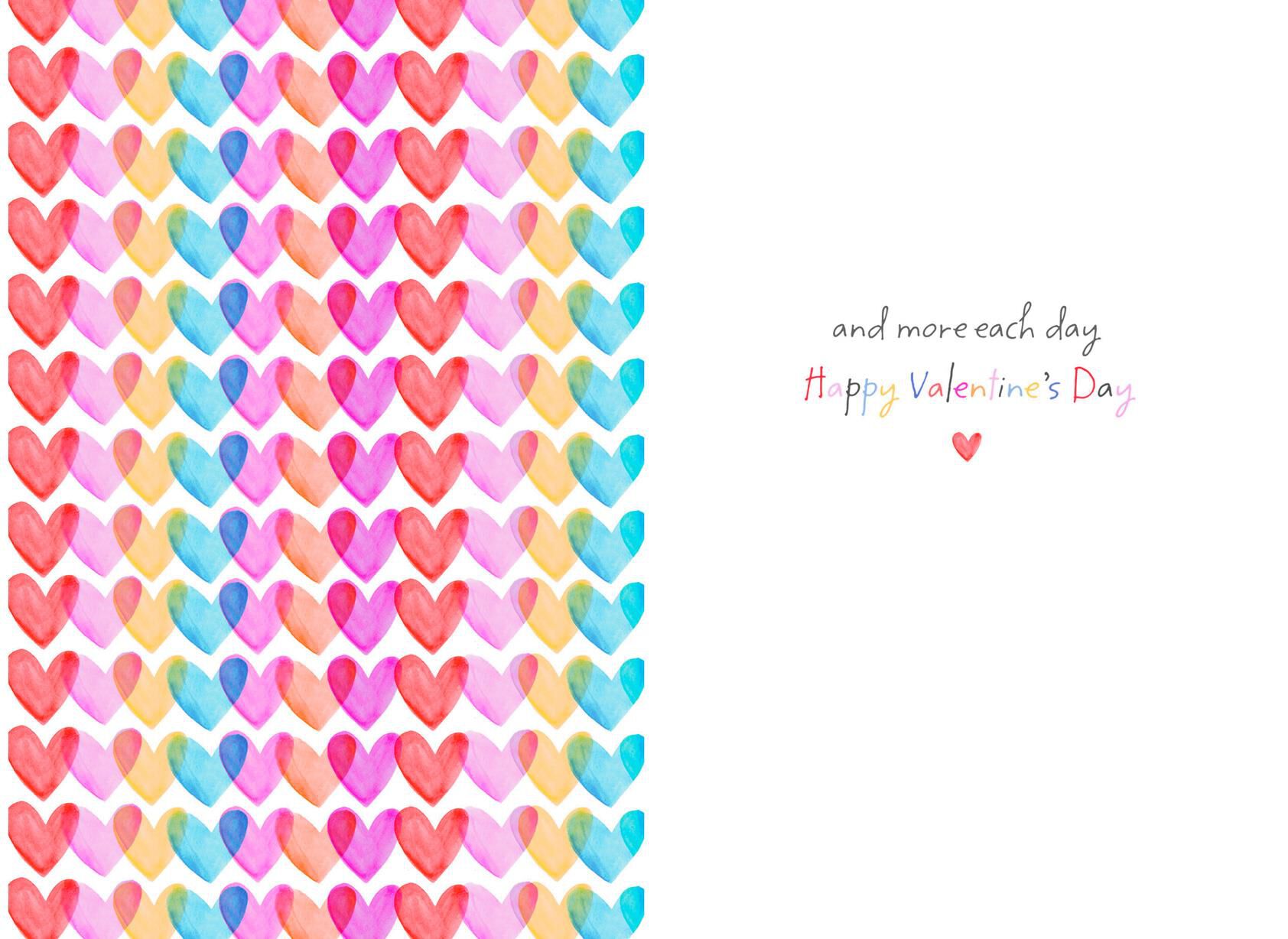 Love You More and More Valentine's Day Card