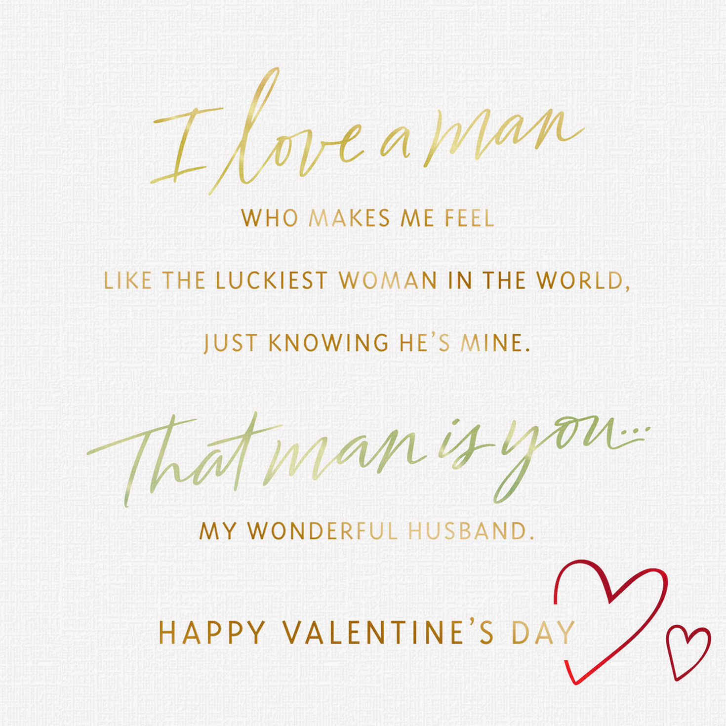 Luckiest Woman Valentine's Day Card for Husband for only USD 5.99 | Hallmark