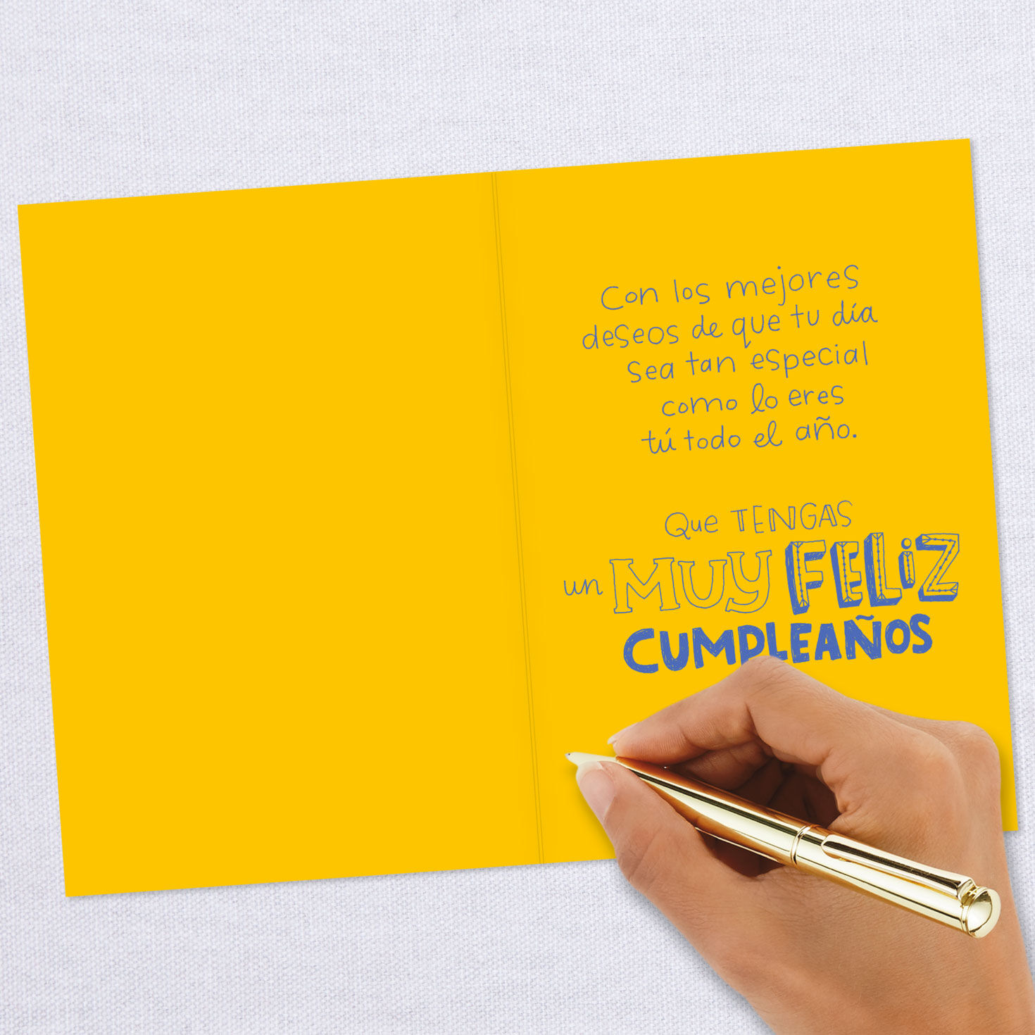 Lettering Special Person Spanish Birthday Card Signing card image number 6
