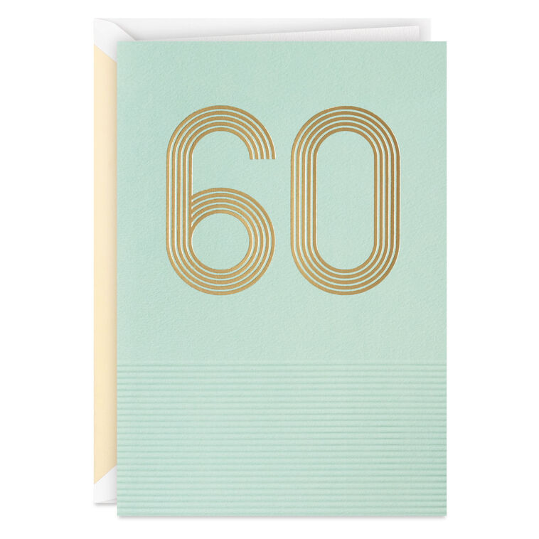 Laughing, Loving and Really Living 60th Birthday Card
