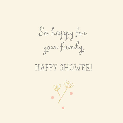Moms-to-Be Swans Baby Shower Card, 