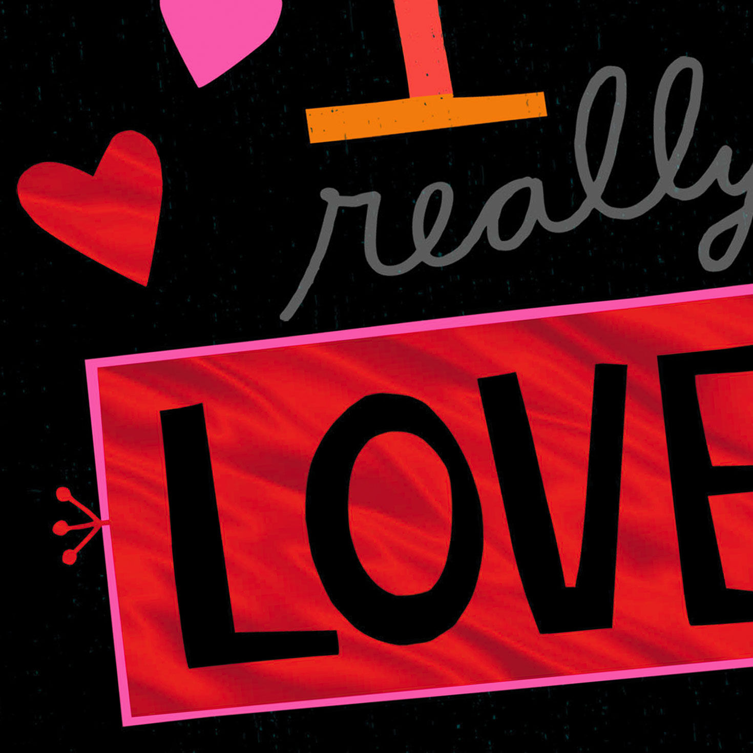 I Really Love You Valentine's Day Card Card Cover Detail image number 4