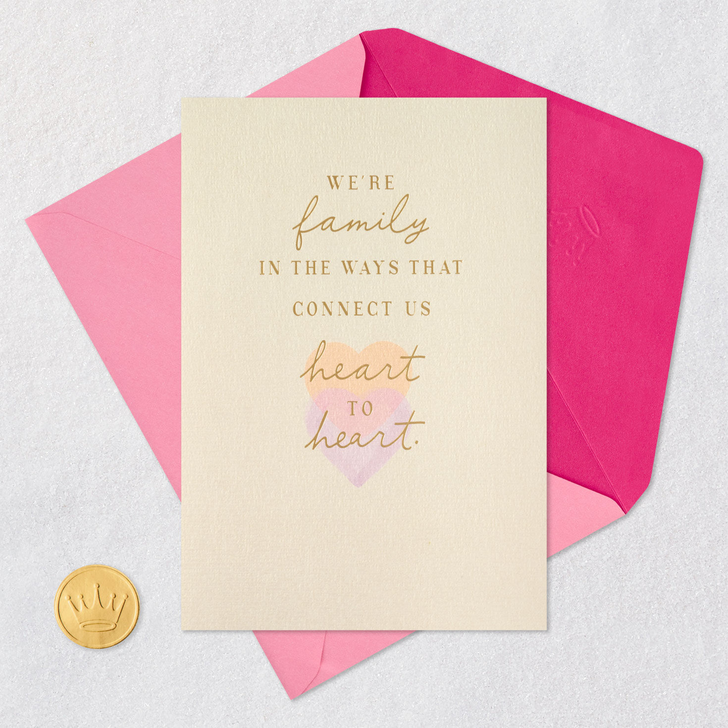 Pastel Hearts Like Family Mother's Day Card  image number 5