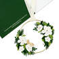 Joy Holiday Card With Floral Hoop Wreath, , large image number 5