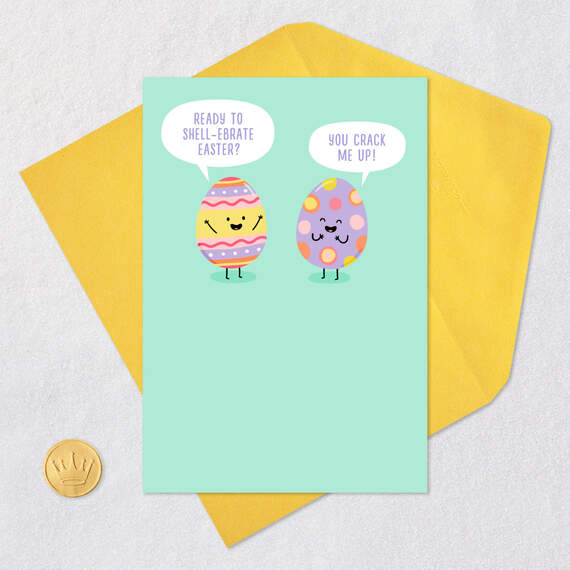 Punny Egg Characters Funny Easter Card, , large image number 5