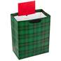 Green Plaid With Deer Tag Large Christmas Gift Bag, 13", , large image number 2