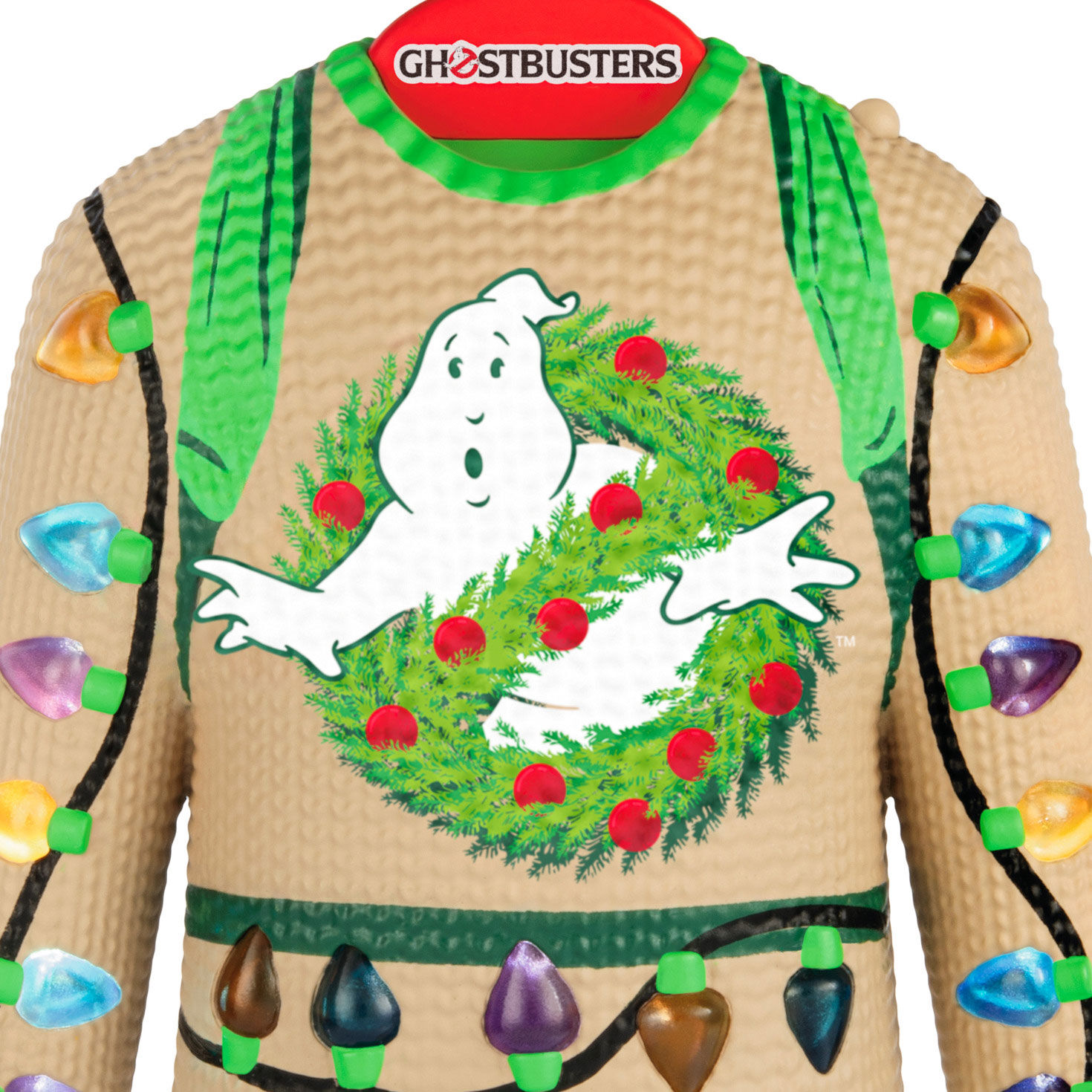 Ghostbusters Holiday Sweater Keepsake Ornament closeup view image number 5