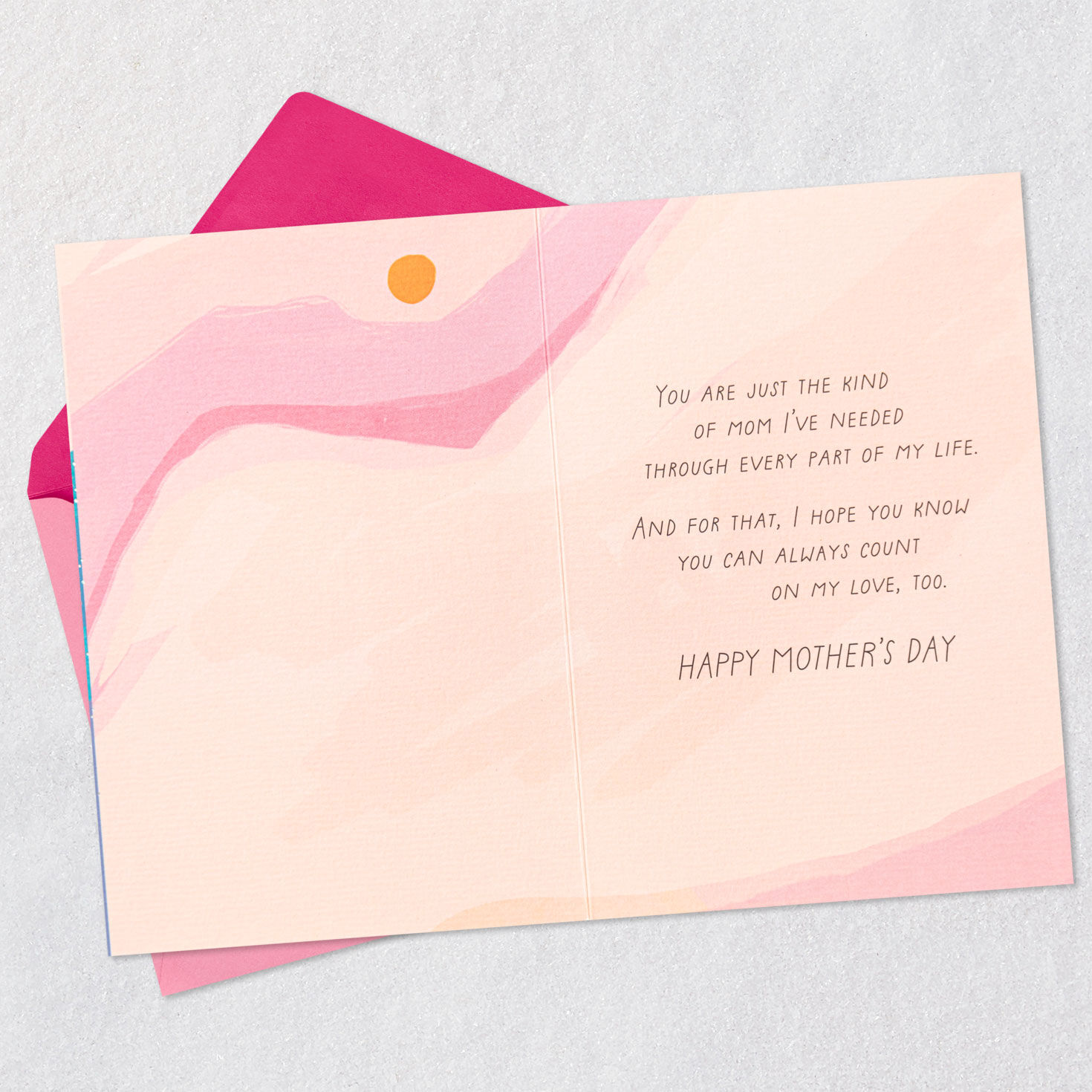 Morgan Harper Nichols Abstract Landscape Mother's Day Card Open card with envelope image number 3