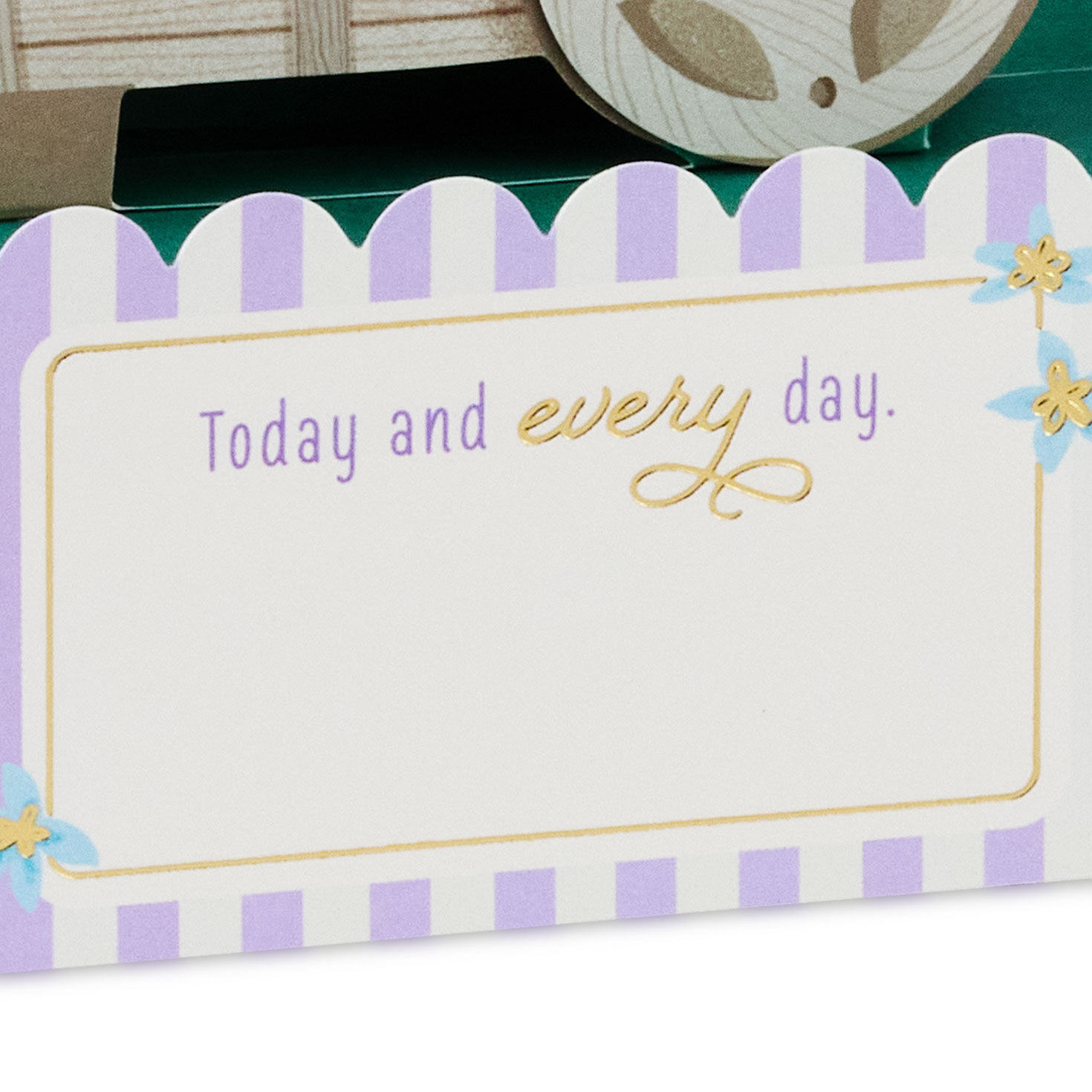 Wheeled Cart With Flowers 3D Pop-Up Mother's Day Card Card Front Detail image number 4