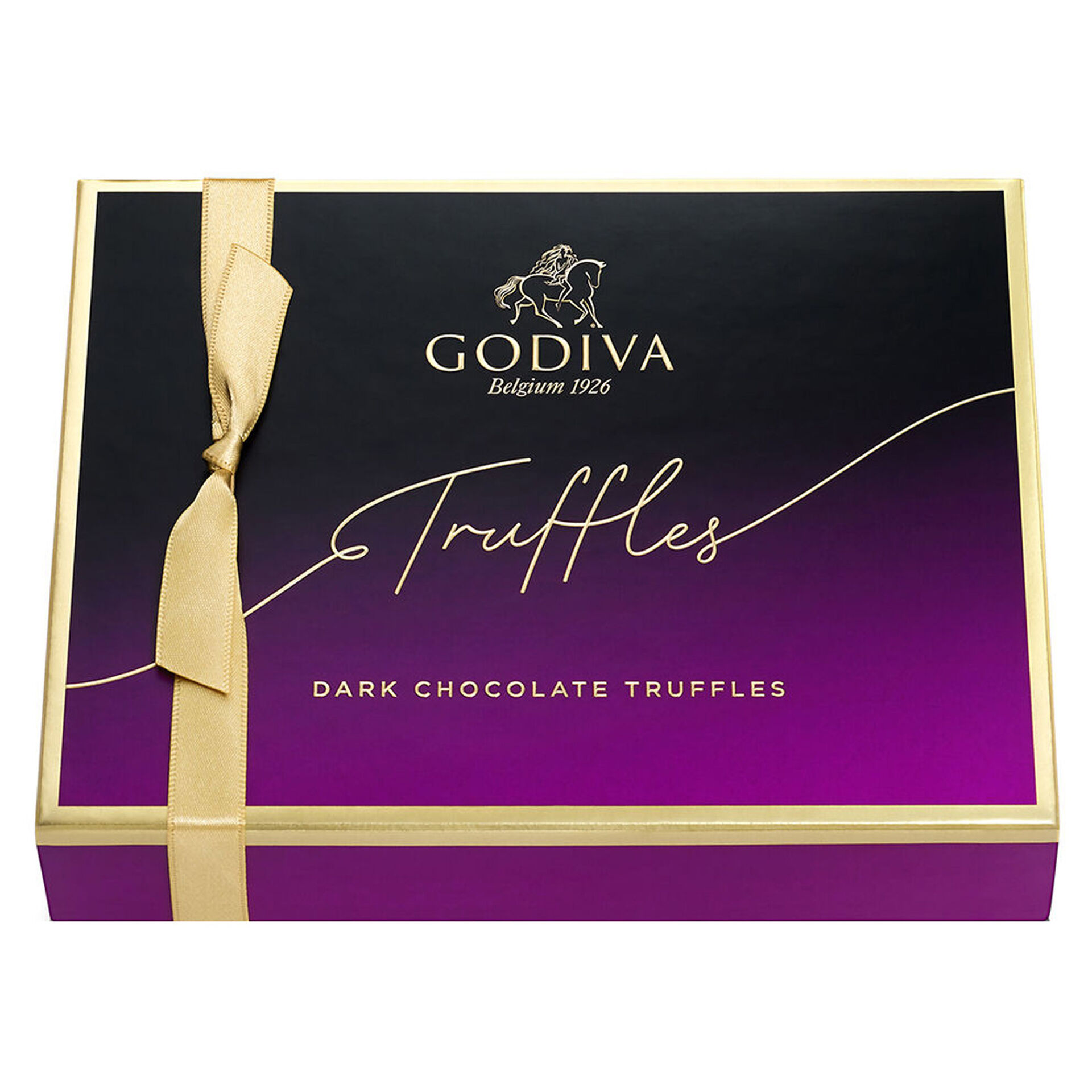 Godiva Assorted Signature Dark Chocolate Truffles Gift Box, 12 Pieces