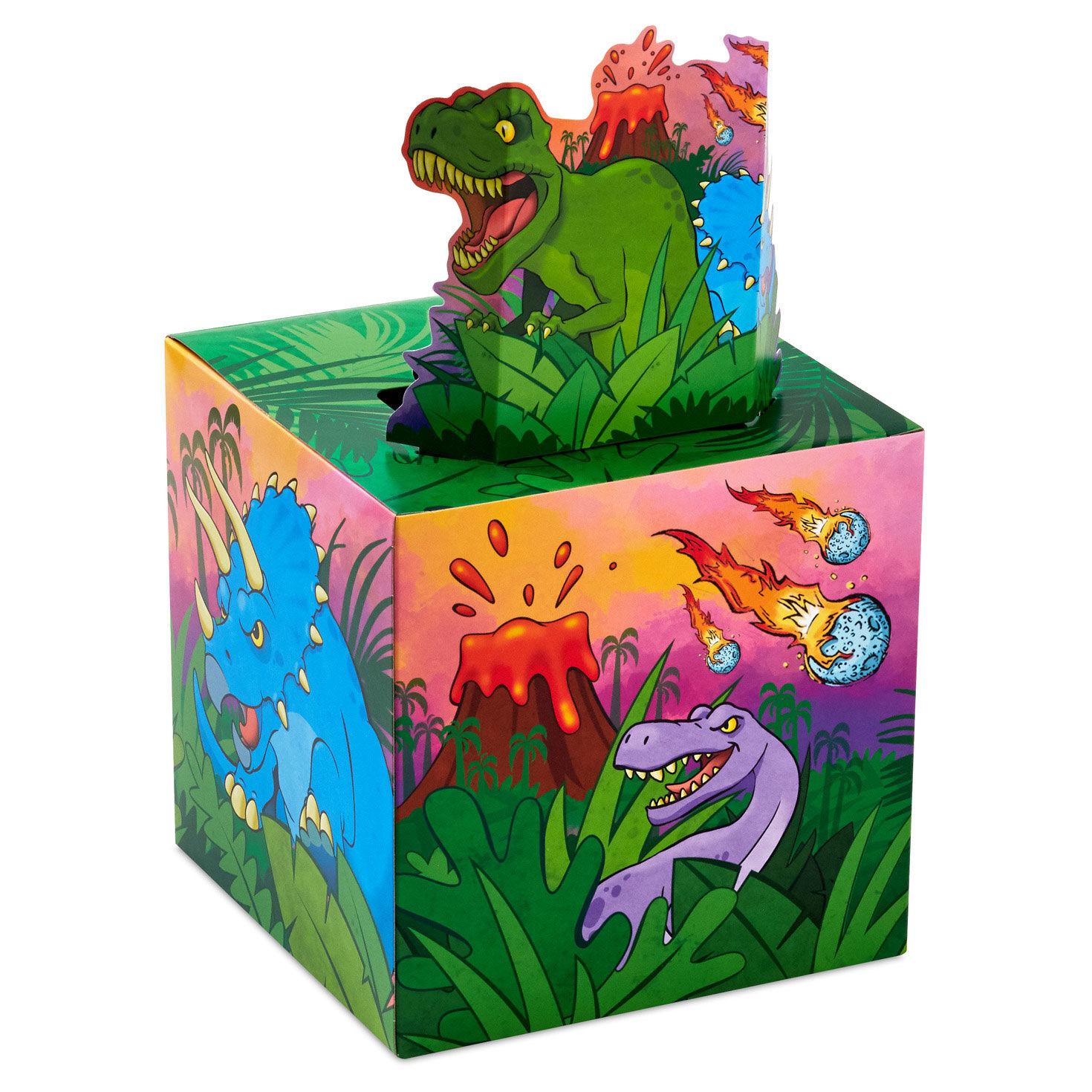 Dinosaurs Kids Valentines Cards and Mailbox side view image number 4