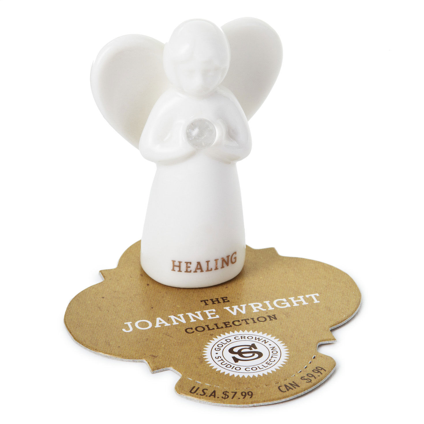 Quartz Angel of Healing Mini Angel Figurine  image number 3