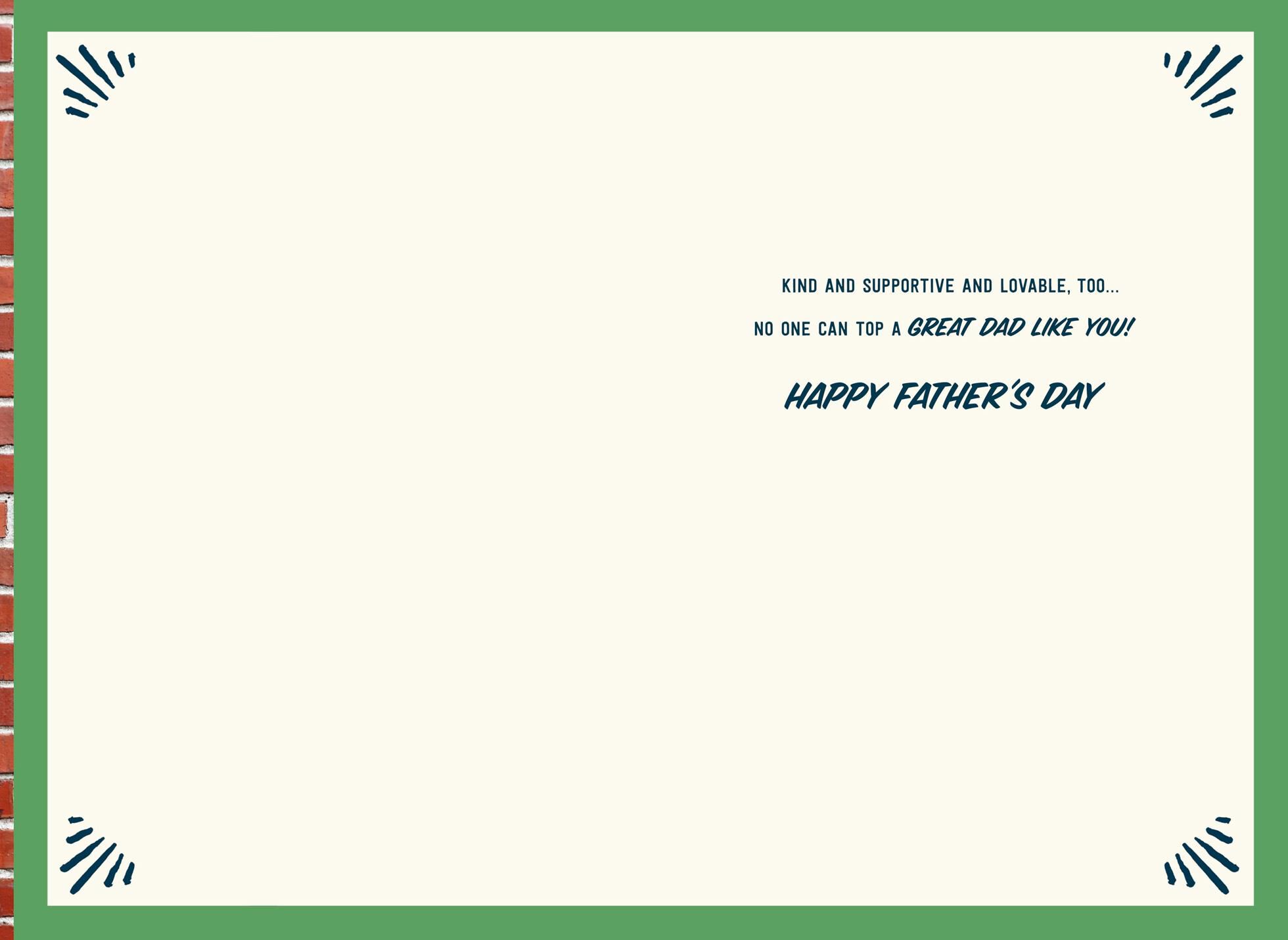 #1 Dad Father's Day Card With Felt Pennant