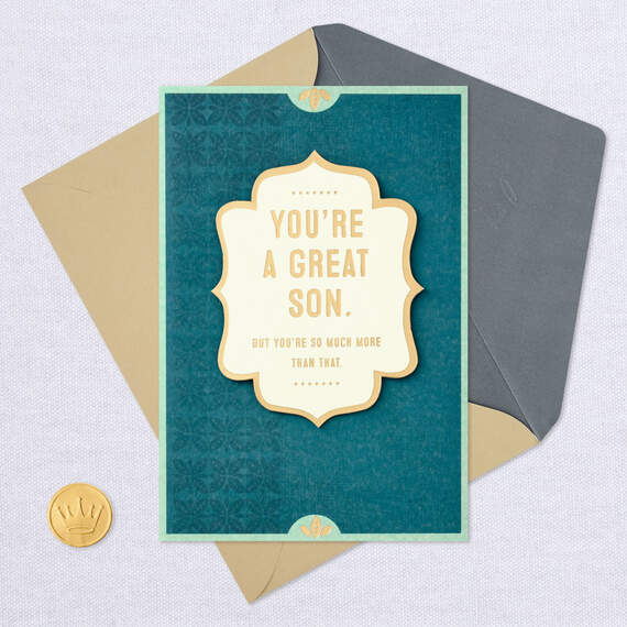 You're a Good Son and So Much More Birthday Card, , large image number 5