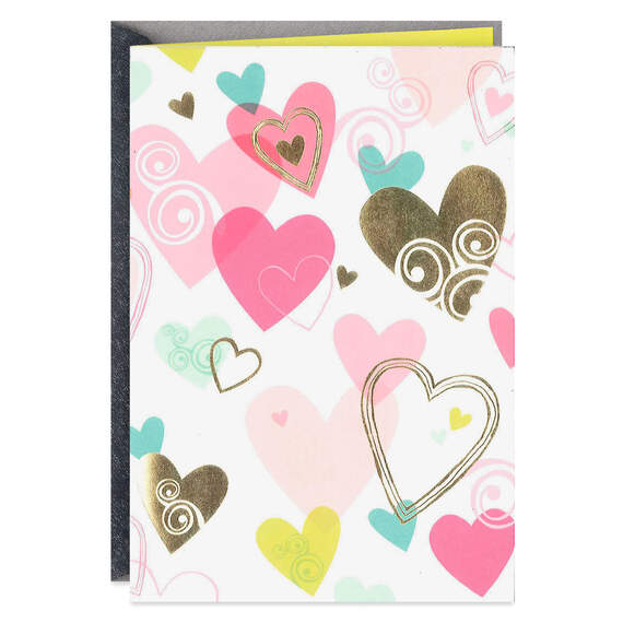 Heart Pattern Blank Card, , large image number 1