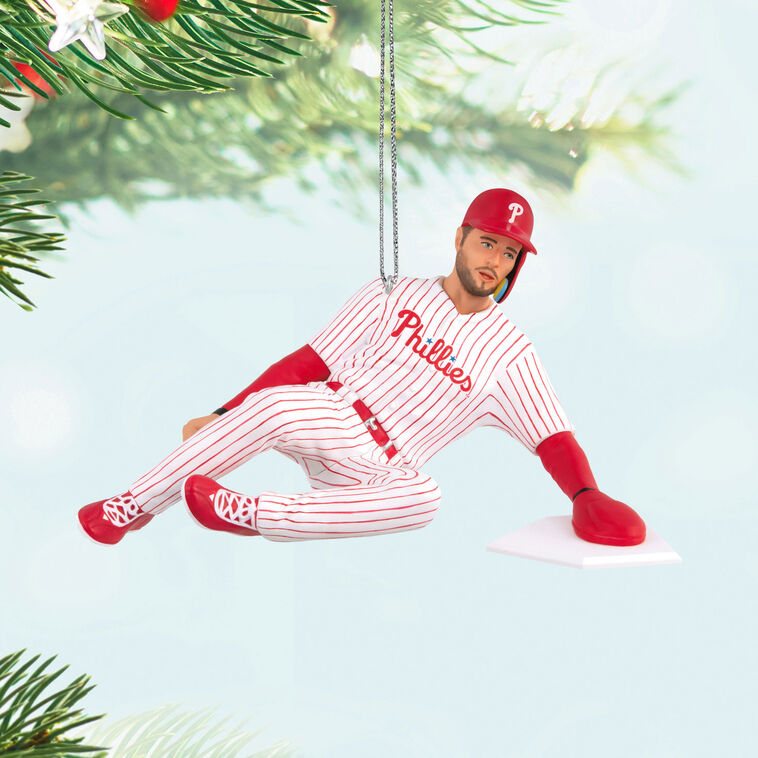 Phillies Trea Turner Keepsake Ornament hanging on tree image number 2