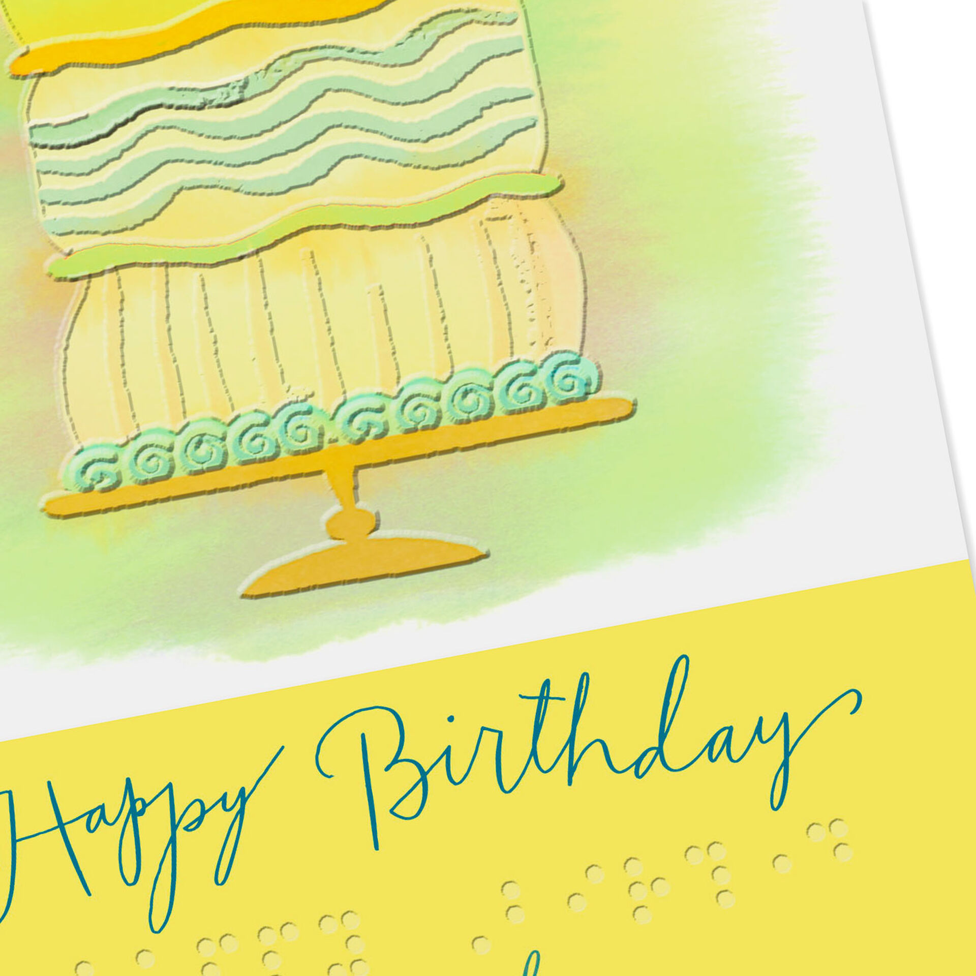 Truly Delightful Day Braille Birthday Card Greeting Cards Hallmark