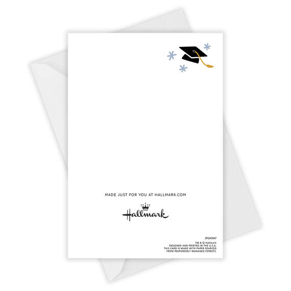 White Frame Folded Graduation Photo Card, , large image number 5
