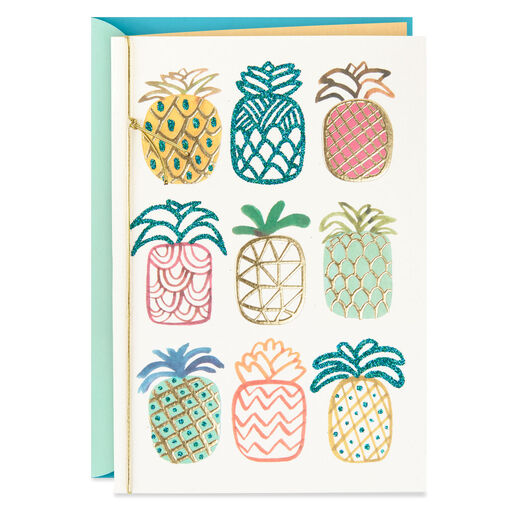 Pineapples Blank Card, 