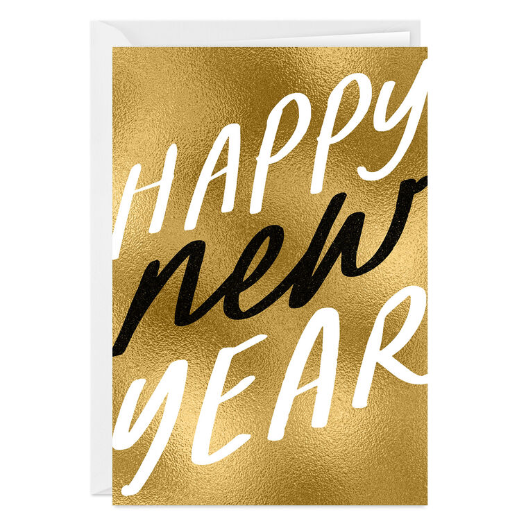 Bold and Bright Custom New Year Card