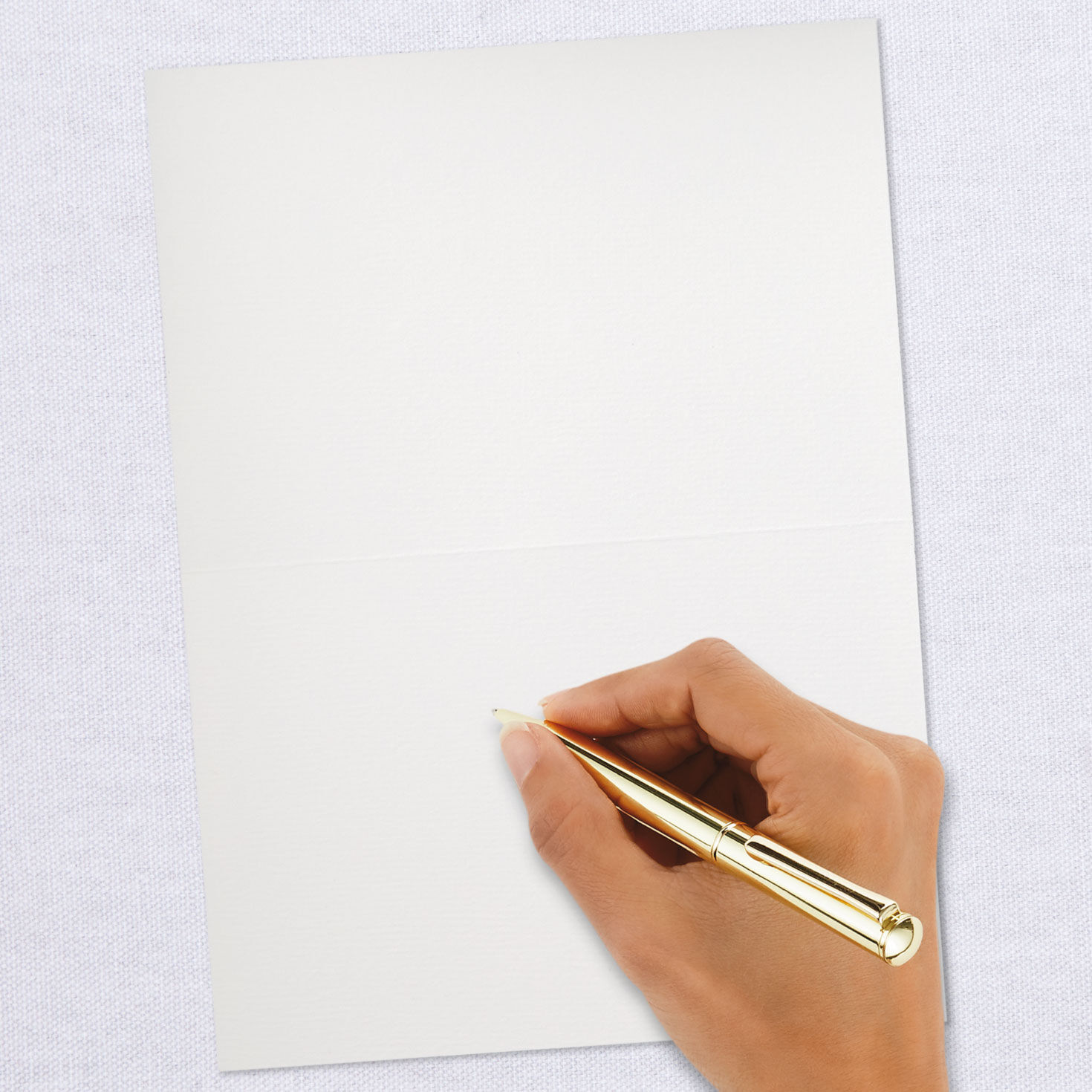 Elegant Script and Flowers Blank Congratulations Card, , large image number 5