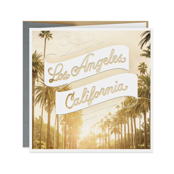 Photograph of Los Angeles Palm Trees Blank Card, , large image number 1