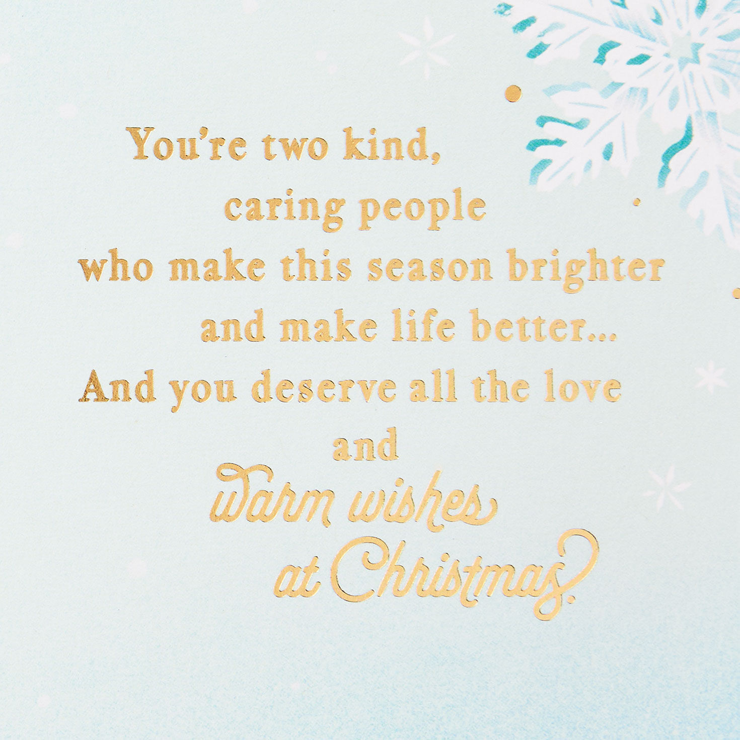 Snowflakes Family Christmas Card for Both Sentiment image number 2