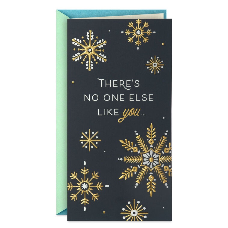 No One Else Like You Money Holder Christmas Card