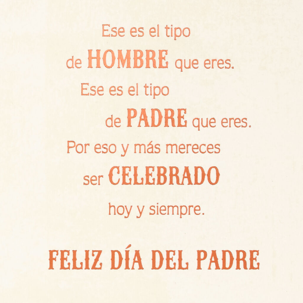 You Deserve To Be Celebrated Spanish Language Father S Day Card
