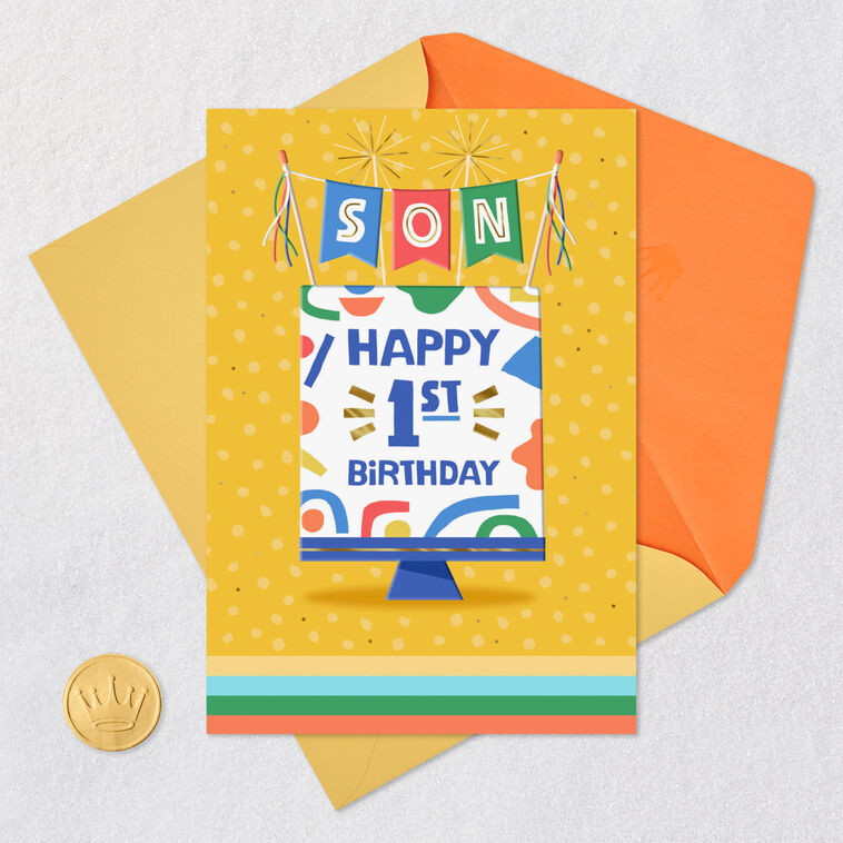 Wonderful Ways 1st Birthday Card for Son, , large image number 5