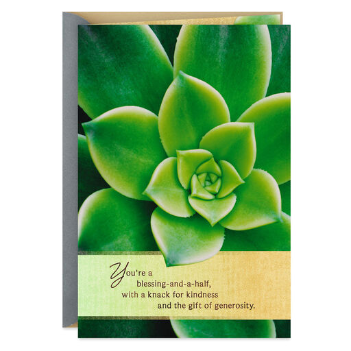 You're a Blessing-and-a-Half Thank-You Card, 