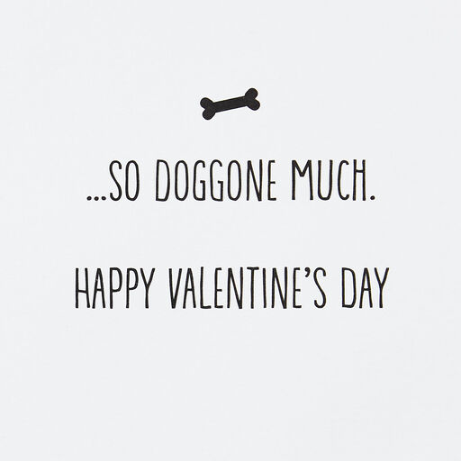 Love You So Doggone Much Valentine's Day Card, 