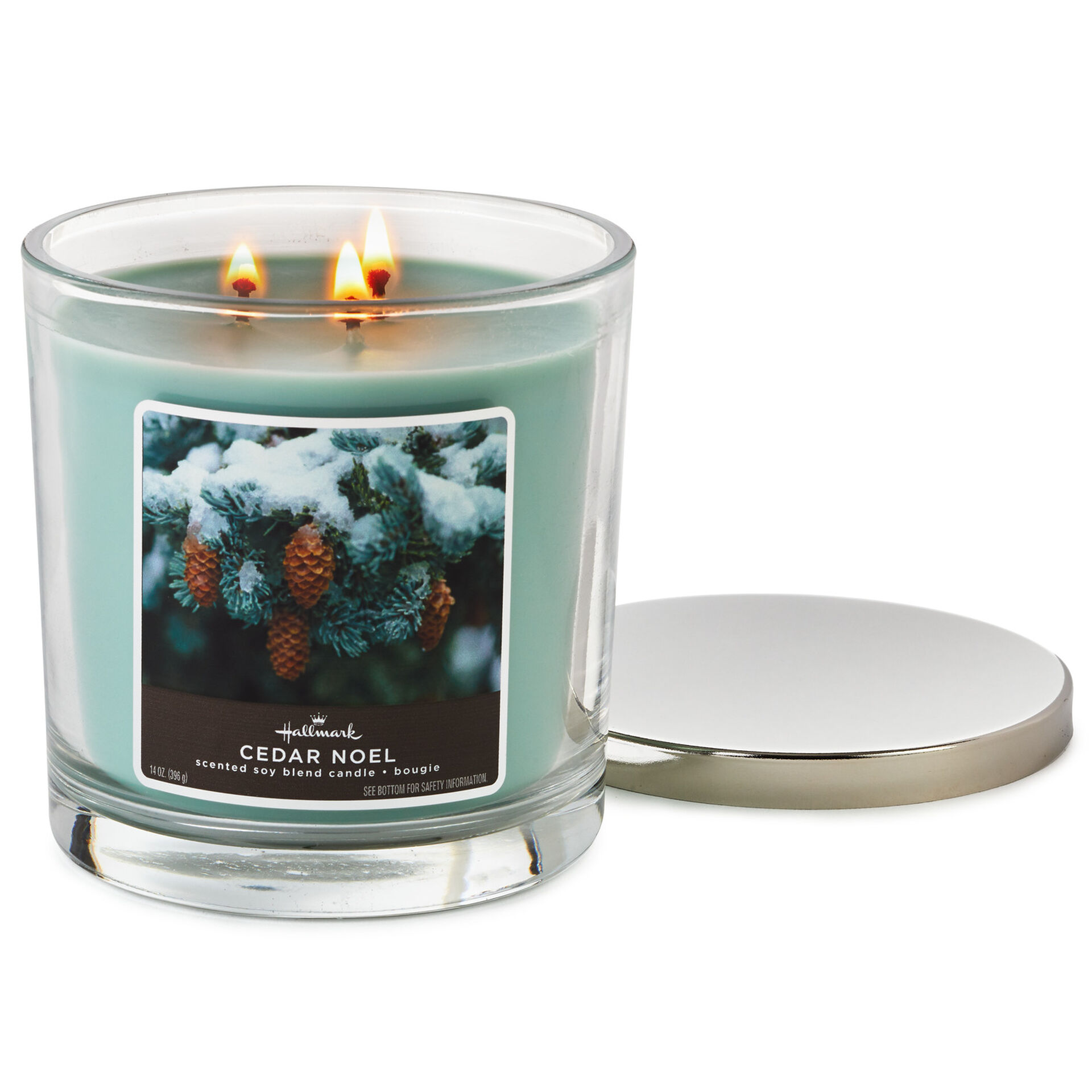 Cedar Noel 3 Wick Jar Candle 14 Oz Candles Hallmark