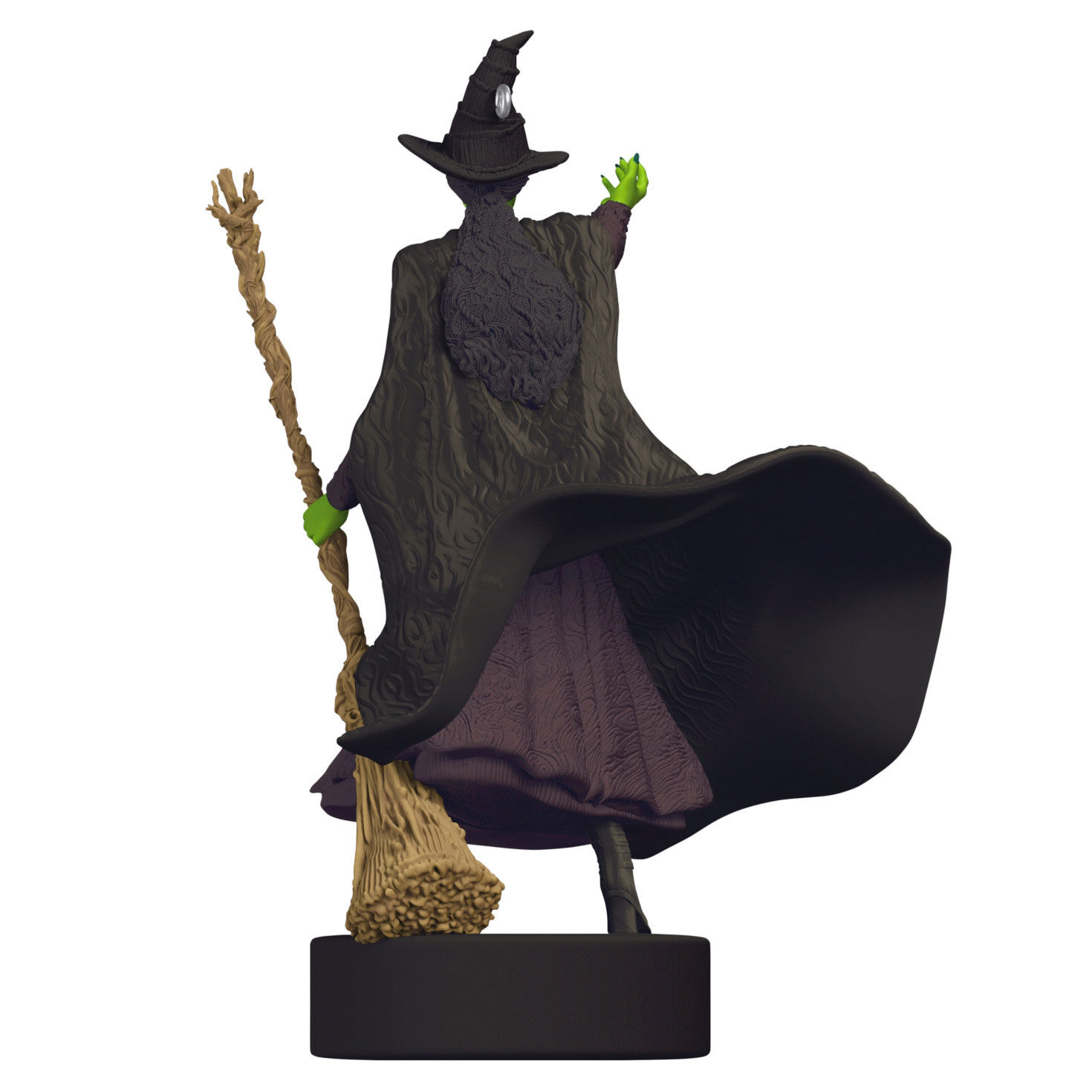 Wicked Elphaba With Broom Keepsake Ornament Back image number 6
