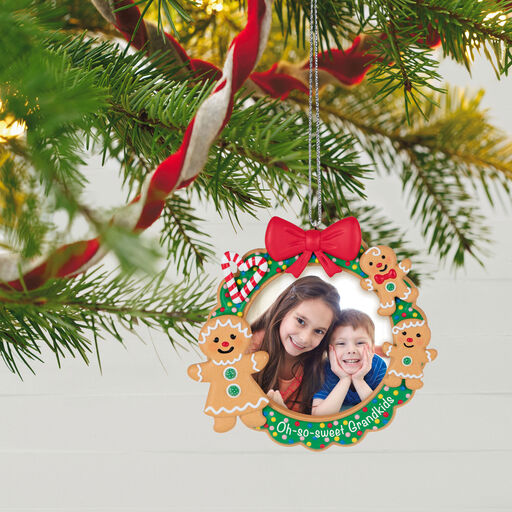 Oh-So-Sweet Grandkids Photo Frame Ornament, 