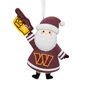 Washington Commanders Santa Fan Christmas Ornament front image number 1