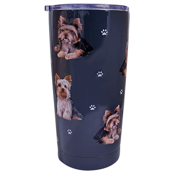 E&S Pets Yorkshire Terrier Stainless Steel Tumbler, 20 oz.