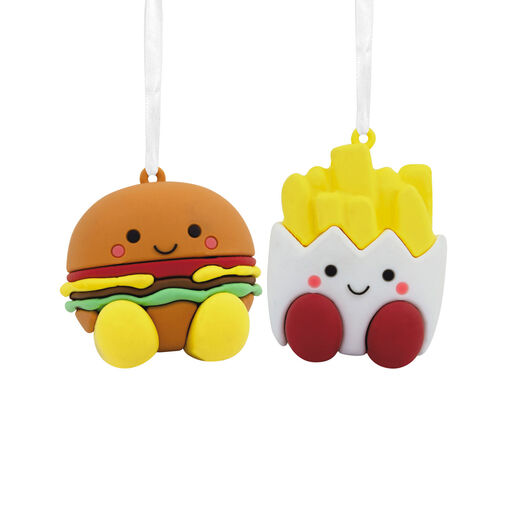 better together burger and fries magnetic plush hallmark