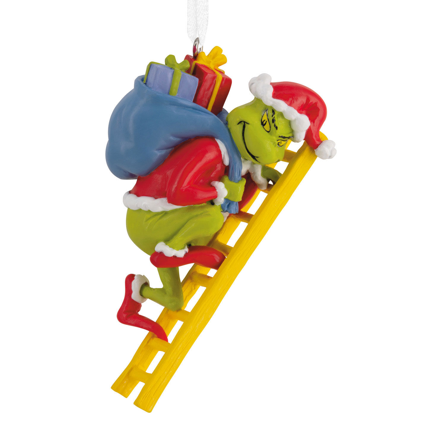 Dr. Seuss's How the Grinch Stole Christmas!™ Grinch on Ladder Hallmark Ornament for only USD 11.49 | Hallmark