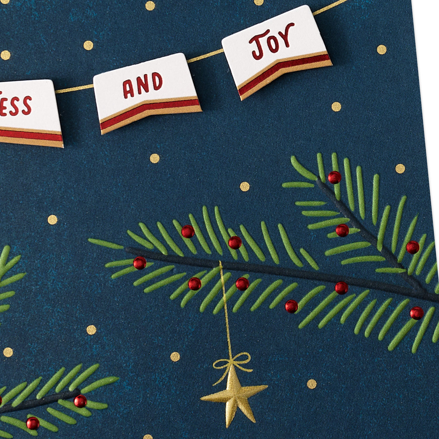 Banner and Garland Christmas Card Card Cover Detail image number 5