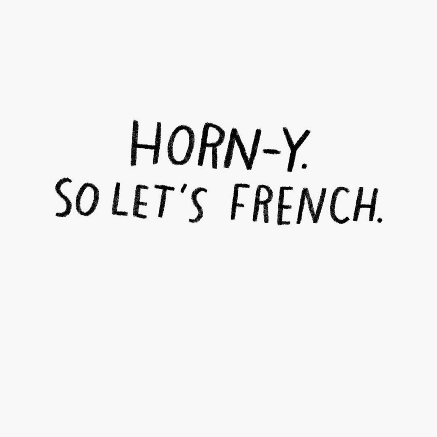 French Horn Cartoon Valentine's Day Card Sentiment image number 2