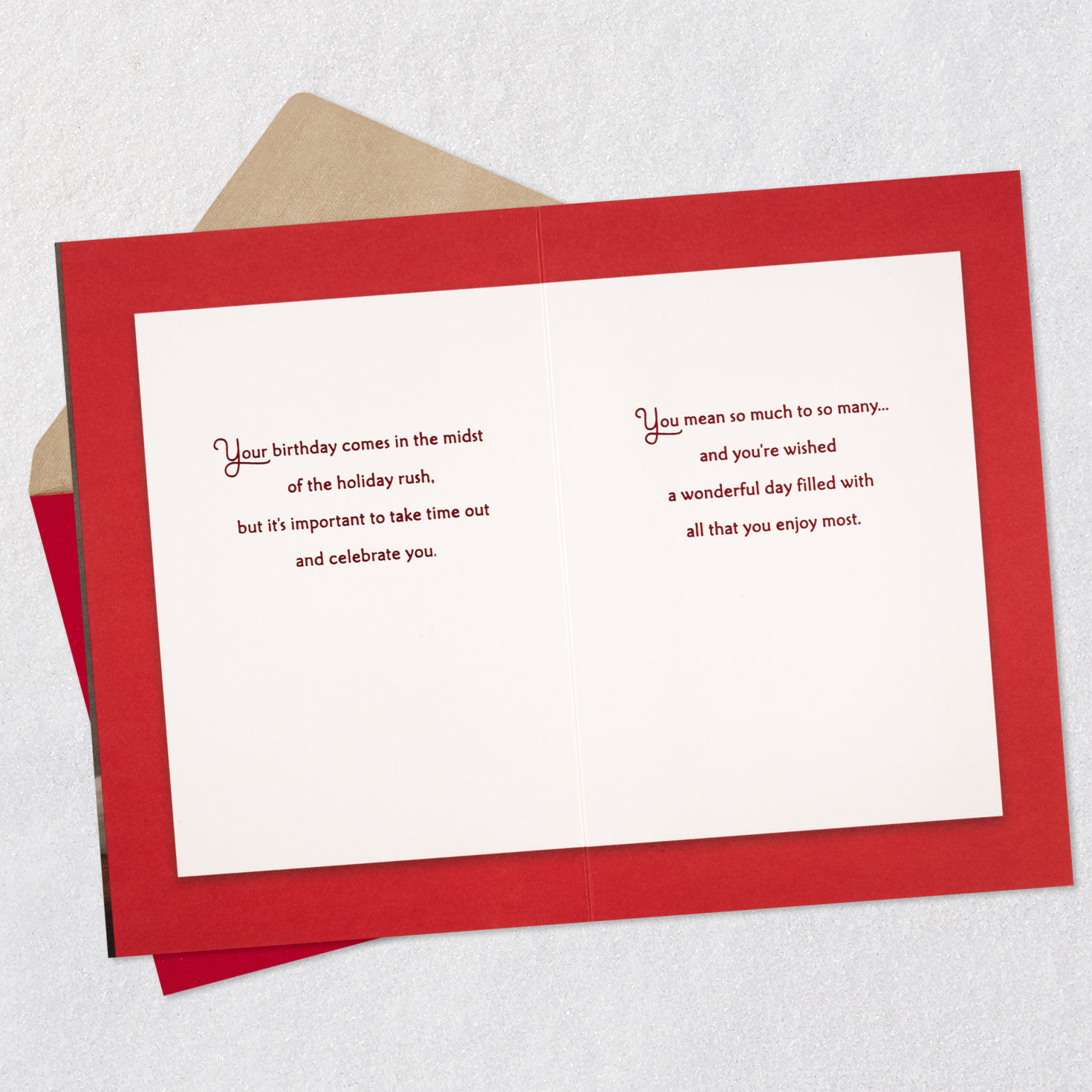 Celebrating You Holiday Birthday Card for only USD 3.99 | Hallmark