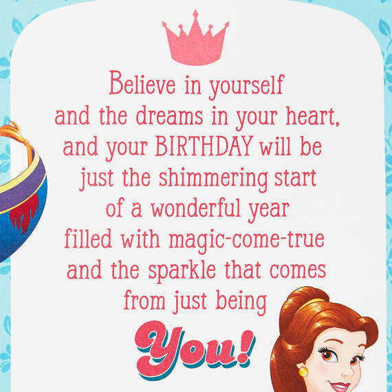 Disney Princess You Shine Musical Birthday Card With Light, , large image number 2
